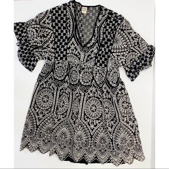 Anthro Akemi + Kin Brooke Eyelet Swing Dress - Picture 5 of 13